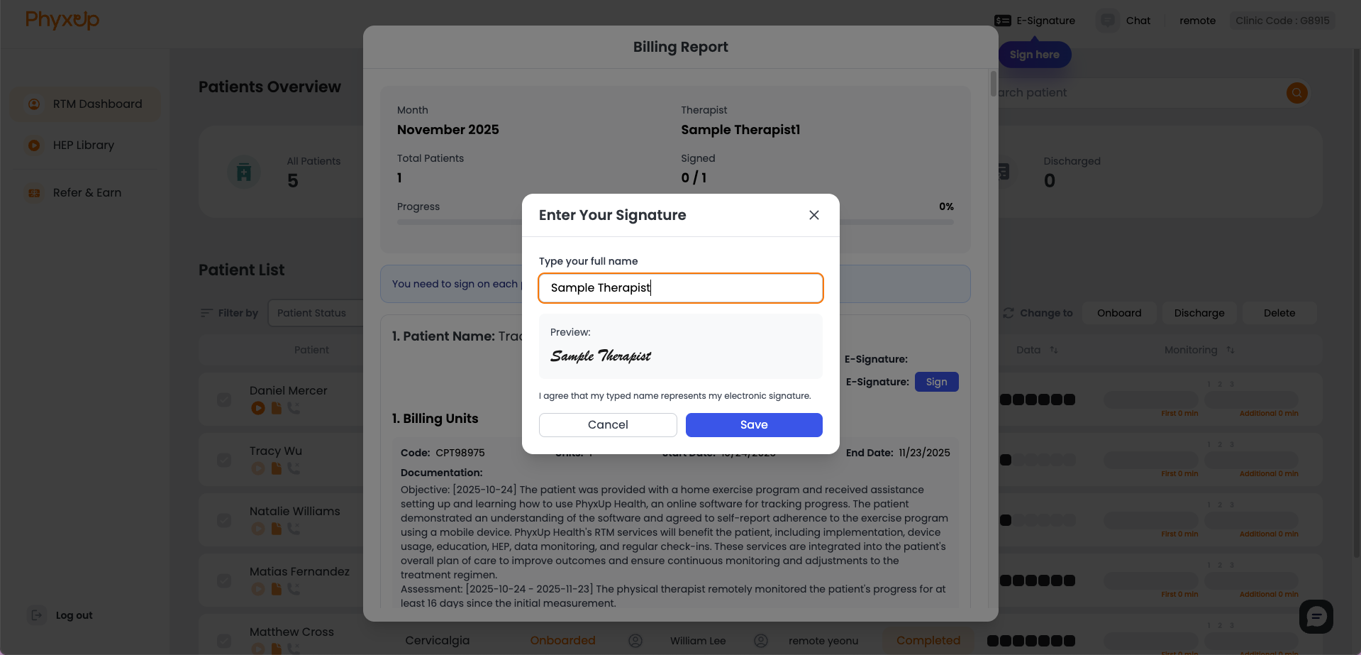 RTM billing cycle overview